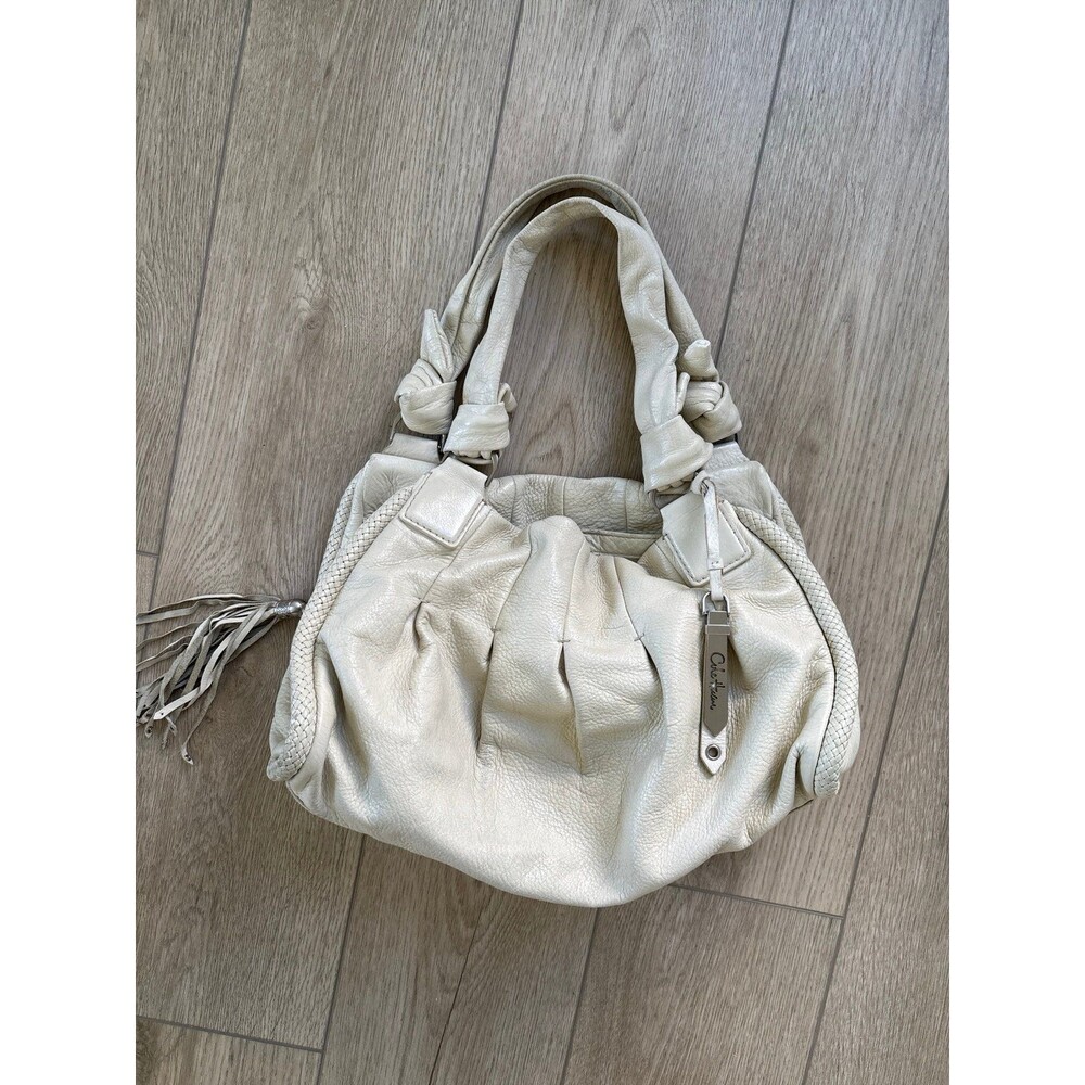 Cole Haan Phoebe Slouch Knot Snakeskin Leather Hobo Festival Grunge Moto Y2K Lg